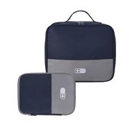 JSGHGDF Set multiuso in poliestere per assistenza sanitaria, 2 pezzi, con tasche grandi e piccole, scatola per medicine da viaggio per varie esigenze, borsa impermeabile per medicine