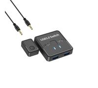 JSGHGDF Switcher USB 3.0 2 in 1 Out/1 in 2 Out USB Switcher Condivisione Computer Tastiera e Stampante Scanner Webcam Splitter Stampante Scanner Sharing Soluzione