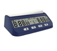 JSGHGDF Timer di gioco professionale con impostazione della lingua commutabile 5 modelli di competizione Controllo del suono Scacchi portatile Orologio da torneo di scacchi