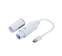 JSGHGDF Tipo C Splitter 48V a 5V Convertitore di Potenza 100Mbps Dati per Telecamere di Sicurezza Alta Efficienza Tensioni Conversione Tipo C