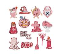 JSGHGDF Toppe termoadesive in poliestere ricamate per cappotti, zaini, accessori per cappelli, cartoni animati, toppe in poliestere per vestiti per bambini, cappelli, borse