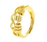 JSGHGDF Unico Multi Strato Aperto Anelli Crossing Design Rotante per Le Donne Ansia Sollievo Spinner Moda Gioielli Quotidiani Gioielli Quotidiani, One Size, come descritto, come descritto