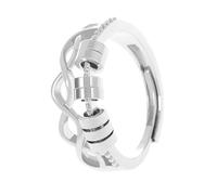 JSGHGDF Unico Multi Strato Aperto Anelli Crossing Design Rotante per Le Donne Ansia Sollievo Spinner Moda Gioielli Quotidiani Gioielli Quotidiani, One Size, come descritto, come descritto