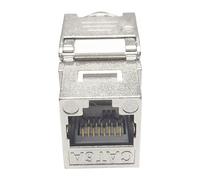 JSGHGDF Zinchi Metallo STP Mascherato Keystones Spine Modulo Cat6A con 3 Decibel Ottimizzazione Larghezza di Banda Zinchi Modulo di Rete Metallica