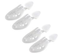 JSHshield 2 Paia di Pratici Tendiscarpe in Plastica, Barelle per Scarpe in Plastica Leggera Regolabili, Supporto per Modellatore Portastivali per Uomini Donne