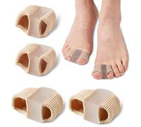 JSHshield Borsite Correttore Alluce Grande Barella e Raddreria Martello Separatore Gel Spreader Corretto Dita Storte Fibra Morbida Bunion Relief 2 Paia L