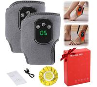JSJHJZJ Naxir Foot Revive Massager for Neuropathy, 3-in-1 Cordless Vibration Ankle Massager, Heated Ankle Wrap, Pain Relief, Compact & Portable for all Ages Ankle Massage(2pcs)