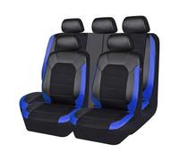JsjjQf 9 Pezzi Auto Set Coprisedili per Kia Picanto 2020-2025, Pelle Fodere Coprisedili Coprisedili Anteriori e Posteriori Traspirante Accessori,Blue