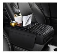 JsjjQf Auto Copribraccioli per Ford F Series 2000-2025,Protezione per Braccioli Pelle Console Centrale Bracciolo Scatola Portaoggetti,Black