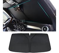 JsjjQf Auto Parasole per Mercedes-Benz E-Class EQ EQA EQB,Parabrezza Visiera Coprisole Pieghevole Parasole Protezione UV e Isolamento Termico