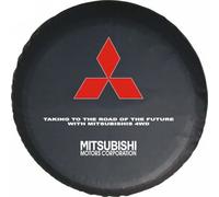 JsjjQf Copertura di scorta per Mitsubishi Pajero Montero Shogun 1999-2006,Scorta Copriruota Copertura della Ruota Antipolvere AntiGraffio Copriruota Pneumatici Accessori,17inch