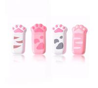JSKWIKE 4 Pcs Correttore a nastro Bianco Nastro di Correzione Nastro correttore in una bella scatola per zampe di gatto al latte mini compatto per Scuole e Uffici Regali di Vacanza 2 rosa e 2 blu