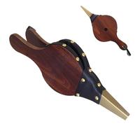 Jsleid Soffietti In Legno, Soffietto Per Barbecue, Soffiatore Manuale Per Camino, Soffietto Per caminetto, Usato Per Barbecue All'Aperto, Campeggio, Fate Fuoco Del Camino Marrone (30.5 Standard)