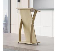 JSLJDM Reception Desk,Leggio per Pulpito in Legno con Ripiano,Leggio per Podio Podio Grandi Podi del Pulpito, con Grande Piattaforma di Lettura podi per chiese, aule, conferenze,60X40X106cm,B