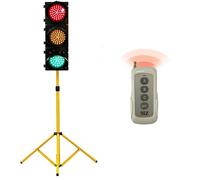 JSLJDM Semaforo con Controllo Remoto, Luce a LED per l'Insegnamento e Il Traffico Temporaneo 200-Type