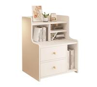 JSLJJBD Comodino da Camera da Letto con cassetto Dotato di Due cassetti e molteplici Scomparti portaoggetti, Un Ampio Piano d'appoggio, Adatto for camere da Letto, soggiorni e studi