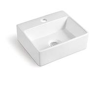 JSLJJBD Lavello da Cucina，lavabo Sospeso in Ceramica Lavabo Singolo Lavabo da Appoggio Mini Lavabo Sospeso Lavabo da Balcone Bagno 320 * 290 * 110mm White