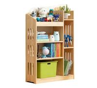 JSLJJBD Legno massiccio Scaffale Libreria con cassetti Libreria Verticale a più compartimenti Scaffalatura pratica per libri decor e giocattoli nel sogg 4-Tier - 85cm Flagship Model - Without Drawers