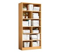 JSLJJBD Libreria Profonda 30 cm Aperta per Camera da Letto Scaffale per Soggiorno Scaffale Moderno Libreria in Legno per Studio Ufficio Soggiorno Natural Wood