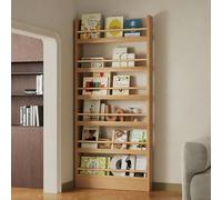 JSLXNDM Da 3 a 6 piani Libreria da parete per bambini Libreria stretta dietro la porta Salvaspazio Adatto a soggiorni, camere da letto e camerette per bambini 6F 80CM