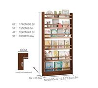 JSLXNDM Da 3 a 6 piani libreria da Pavimento Libreria da parete per bambini Adatto a spazi ristretti come soggiorni, camere da letto e camerette 4F 60CM