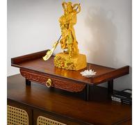 JSLXNDM Da pareteTavolo Altare Marrone Un tavolo da preghiera in bambù con cassetti, adatto per il culto domestico e i riti ancestrali Pearl 23.6 * 9.8 * 5.1in