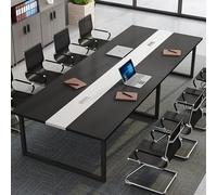 JSLXNDM Tavolo da Conferenza, Tavolo da Riunione Moderno per Seminari per Sala Conferenze d'ufficio, Scrivania Direzionale con Robusta Struttura in Metallo. 120x60x74cm style3