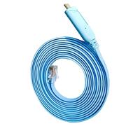 JSM FITNESS Cavo Console USB-C a RJ45 con Chipset FTDI - 3 m Thunderbolt Cable Compatibile con Cisco, HP, Fortigate, Router e Switch - Supporta MacBook, Windows e Linux per Configurazione Rete