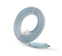 JSM FITNESS Console Cable da USB-C a rj45 per Cisco, HP, Fortigate, Router e Switch - Cavo Console Thunderbolt per Macbook, lungo 1.8m, funziona con Linux, Windows, MacOS