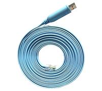 JSM FITNESS Console Cable USB to RJ-45 5 metri per Cisco Router e Switch, Cavo console per la configurazione di dispositivi di rete, lungo 5 m, funziona con Linux, Windows, MacOS
