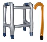 JSMTKJ Deambulatore Gonfiabile e Gonfiabile Bastone da Passeggio per Adulti/Bambini/Grandma Fun Fancy Dress Accessori per Anziani Gonfiabile Regalo di Compleanno Festa