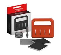 Jsnwernb Ago Aerografo Affilatore - Kit di ripristino per pistola a vernice - Affilatrice manuale per salone di parrucchiere riparazione auto modello decorazione torta trucco