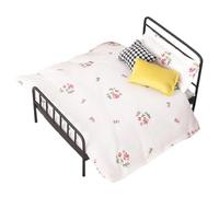 Jsnwernb in Miniatura - Modello Materasso Vintage 1 12 - Completo di Arredamento per la Stanza della Casa delle Bambole | per Bambini Ragazzi Giochi di Finzione Esposizione Interna