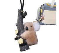 Jsnwernb Koala ciondolo in peluche per auto, ciondolo Koala in vetro per specchietto retrovisore auto | simpatico ornamento koala per interni, divertente zaino per viaggio su strada