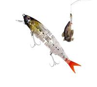 Jsnwernb Lore Da Per Il Pesco | Design Multi-Segments Galleggiante per Pesci - Esche Galleggianti Glitter Integrate per Acque Poco Profonde,????? ? ???? ? ??? ?