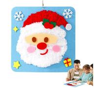 Jsnwernb Set da cucito per bambini - Set da cucito natalizio con adesivi, per bambini, ragazze, principianti, viaggi, vacanze, casa, asilo, scuola materna