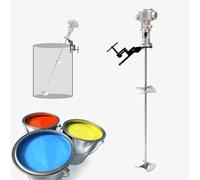 json2xml Miscelatore Pneumatico Industriale per Vernice - Agitatore d'Aria per fusti da 50/60 galloni, agitatore per fusti 50-2800 Giri/min, Lama in Acciaio Inossidabile, 1/2HP,60Gallon