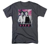 JSONBS Miami Vice Gotchya T Shirt Mens TV Show Ricardo James Charcoal GreyLargeGreyL