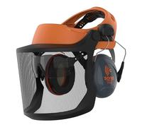 JSP EVOGuard M2 Fascia Frontale Forestale con Visiera Rete Inox, Arancio