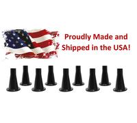 JSP Manufacturing Gambe Del Letto In Plastica Nero 3-5/8 In Set Da 9