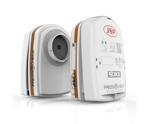 JSP PressToCheck A2 P3 Filtri Gas, Vapori e Polveri - Coppia - Compatibili con Semimaschera JSP FORCE 8 - Per Mascherine FFP3 con Valvola, Verniciatura, Spruzzatura e Industria - EN 143 e EN 14387