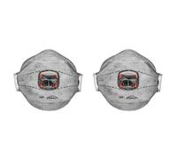 JSP Springfit Facciale Filtrante 436 FFP3OV con Valvola Typhoon, e Carboni Attivi, Confezione da 20 (BGA802206000)