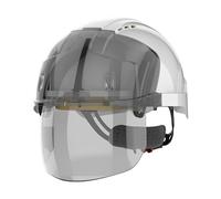 JSP VISTAshield Elmetto da Cantiere con Visiera Facciale Integrata, Bianco