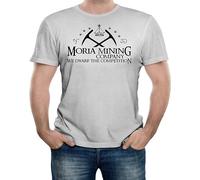 JSPIMM Moria Mining Company T-Shirt Grey Mens Tee Unisex Shirt XXL