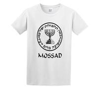 JSPIMM Mossad Israel Intelligence Secret Service IDF T-Shirt White Mens Tee Unisex Shirt S