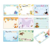 JSRQT 8 Pezzi Simpatici Animali Blocchi Note Adesive, 3×4’’ Mini Blocchi Note Adesivi Ispiratori Divertenti, Piccoli Blocchi Note Autoadesivi Sticky Notes per Scuola Ufficio Regali Piano Promemoria