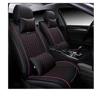 JSRVQKMS Anteriore Set Copri Sedile Per Focus MK2 Per Edge Per Explorer Per Escape Per Fiesta Per C-MAX Cuscini Supporto Auto Protecto Accessori 5 Posti(Black Red Pillow)