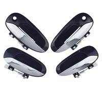 JSRVQKMS per Kia per Carens 2004 2005 2006 Auto Maniglia della Porta Riparazione Esterno Cromato E Nero 0K2FB-59410 Maniglia per Porta(A Set(4 PCS))