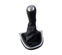 JSRVQKMS Pomello Leva Cambio per Renault per Clio 4 IV 2012-2020 Cambio Manuale 5 Marce Pomello del in Pelle Bastone Ghetta con Boot Copertura Gaitor Collare