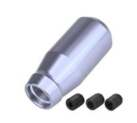 JSRVQKMS Pomello Leva Cambio Pomello del Cambio da Corsa in Lega di Alluminio Cambio Manuale Universale A 5/6 velocità per La Modifica Dell'auto(Silver)